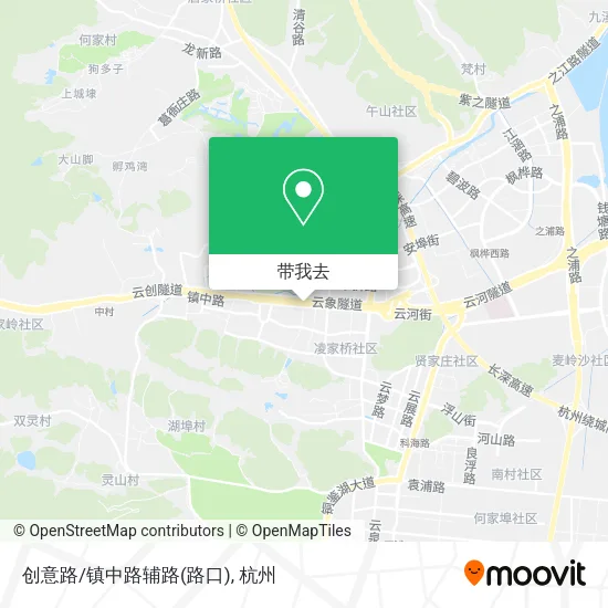 创意路/镇中路辅路(路口)地图