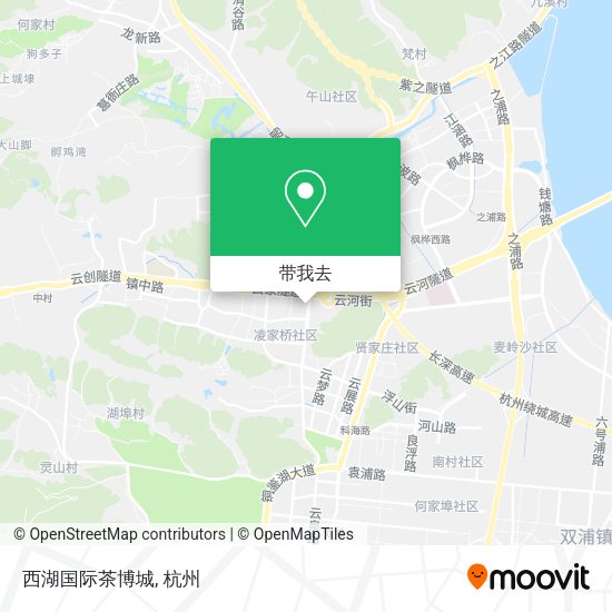西湖国际茶博城地图
