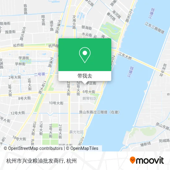 杭州市兴业粮油批发商行地图