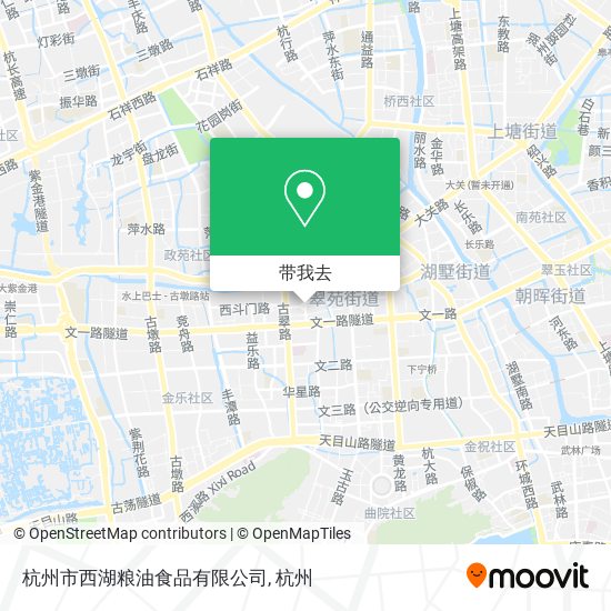 杭州市西湖粮油食品有限公司地图