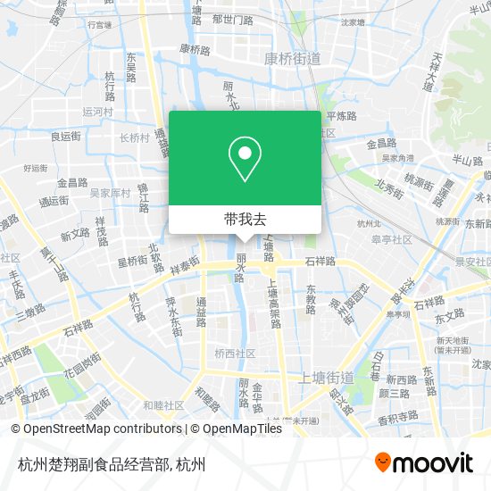 杭州楚翔副食品经营部地图