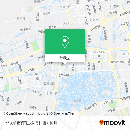 华联超市(韩国栋便利店)地图