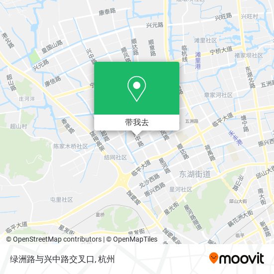 绿洲路与兴中路交叉口地图