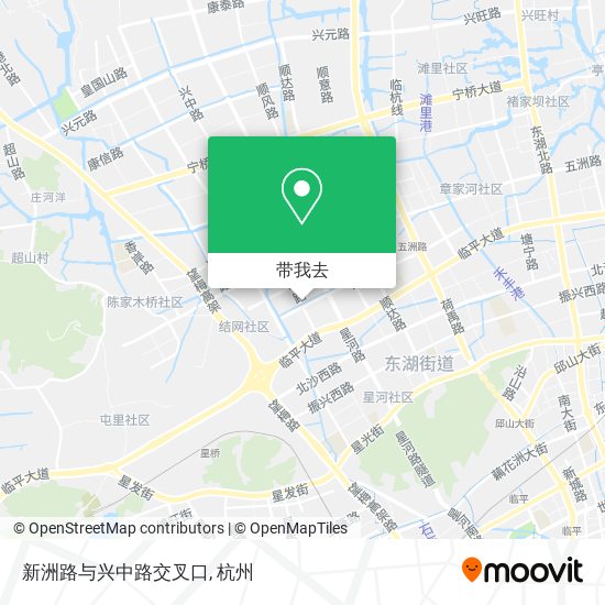 新洲路与兴中路交叉口地图