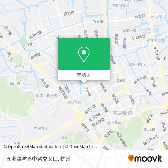 五洲路与兴中路交叉口地图