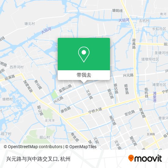 兴元路与兴中路交叉口地图
