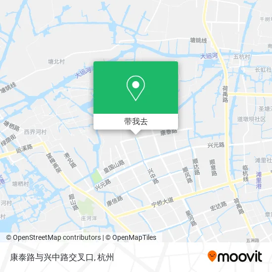 康泰路与兴中路交叉口地图