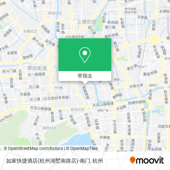 如家快捷酒店(杭州湖墅南路店)-南门地图