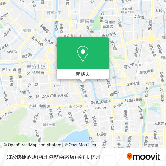 如家快捷酒店(杭州湖墅南路店)-南门地图