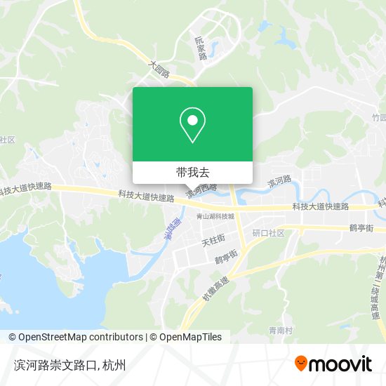 滨河路崇文路口地图