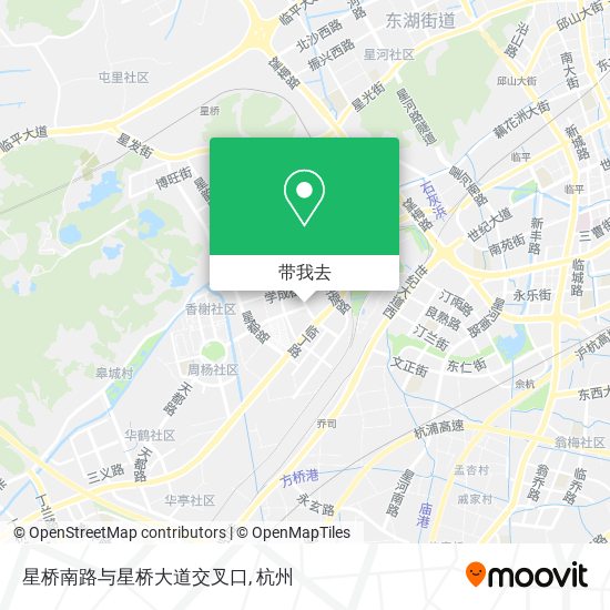 星桥南路与星桥大道交叉口地图