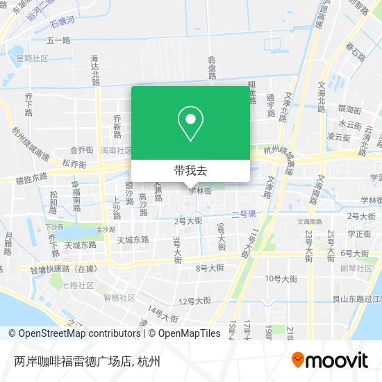 两岸咖啡福雷德广场店地图