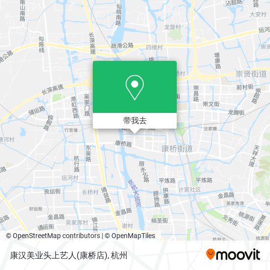 康汉美业头上艺人(康桥店)地图