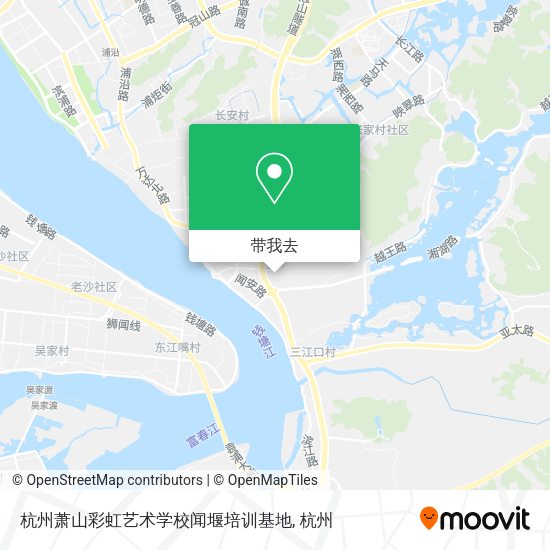 杭州萧山彩虹艺术学校闻堰培训基地地图