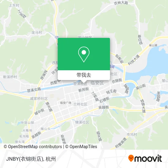 JNBY(衣锦街店)地图