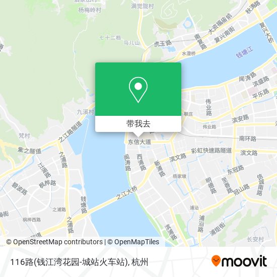 116路(钱江湾花园-城站火车站)地图