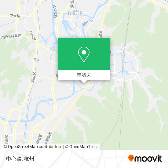 中心路地图