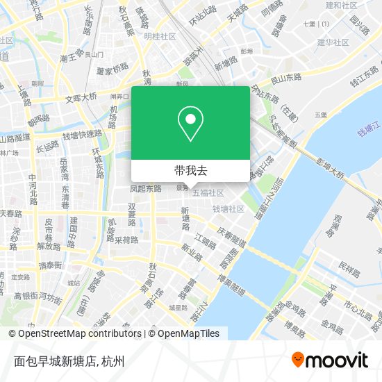 面包早城新塘店地图