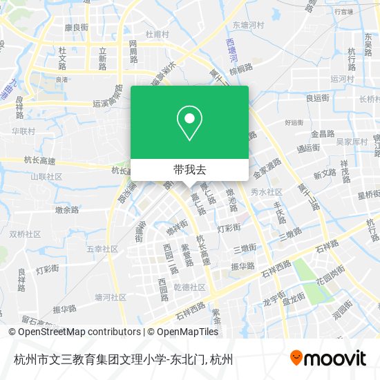杭州市文三教育集团文理小学-东北门地图