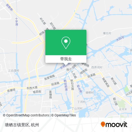 塘栖古镇景区地图