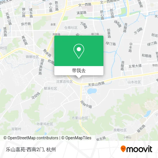 乐山嘉苑-西南2门地图