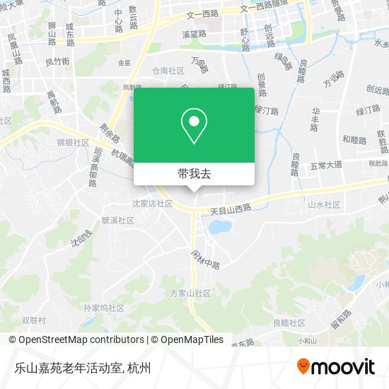 乐山嘉苑老年活动室地图