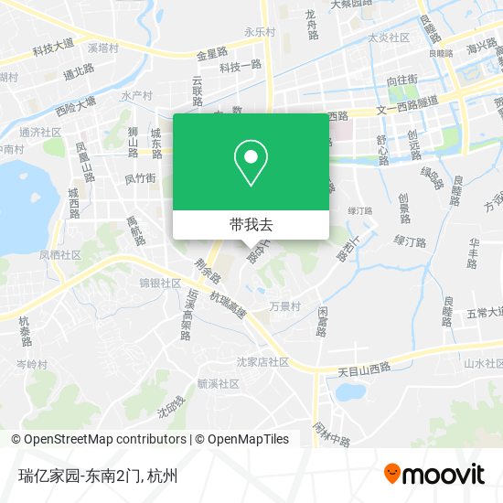 瑞亿家园-东南2门地图