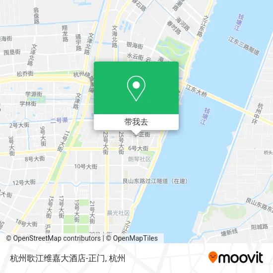 杭州歌江维嘉大酒店-正门地图