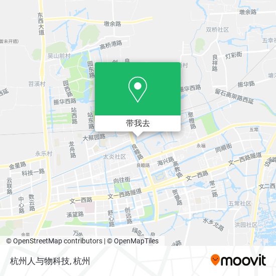 杭州人与物科技地图