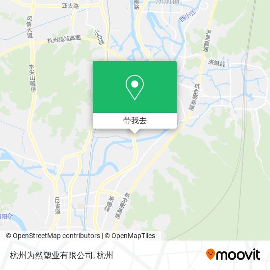 杭州为然塑业有限公司地图