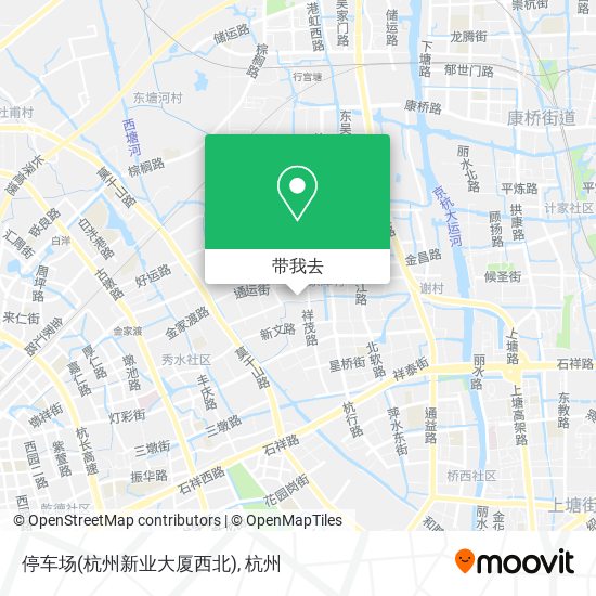 停车场(杭州新业大厦西北)地图