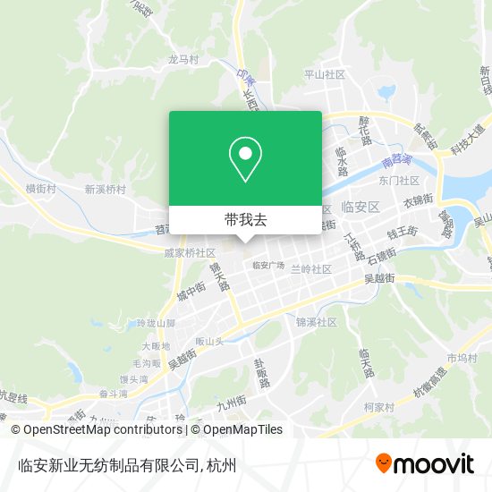 临安新业无纺制品有限公司地图