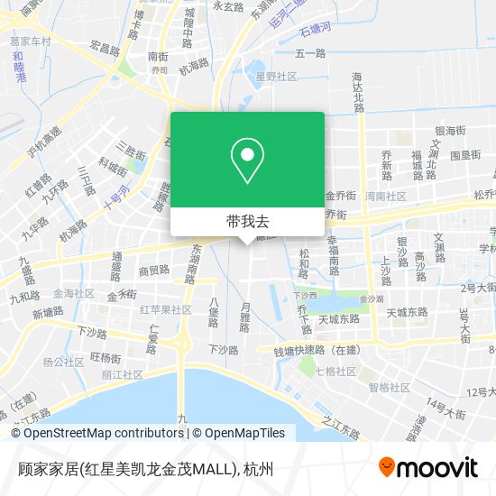 顾家家居(红星美凯龙金茂MALL)地图