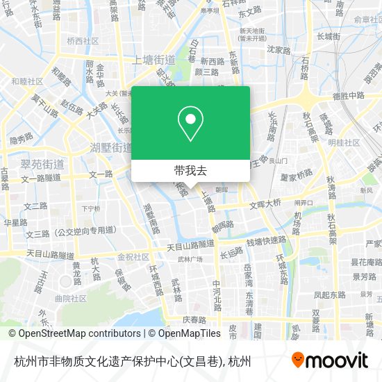 杭州市非物质文化遗产保护中心(文昌巷)地图