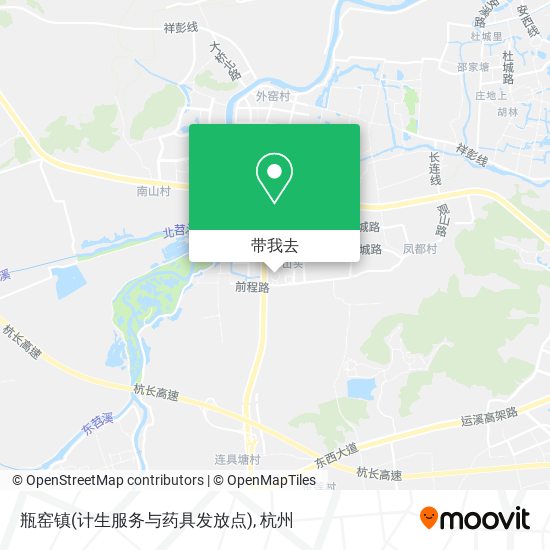 瓶窑镇(计生服务与药具发放点)地图