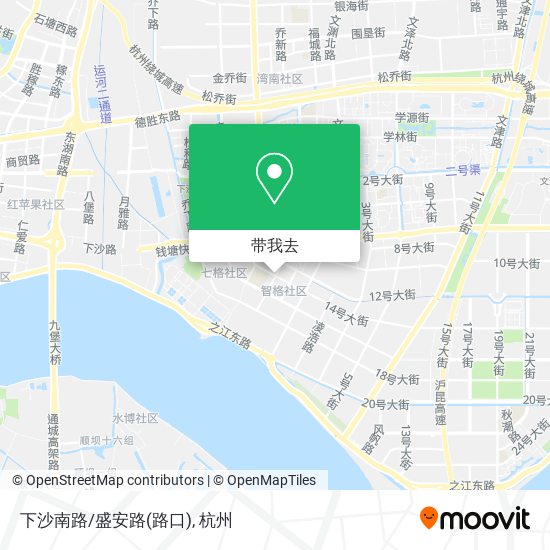 下沙南路/盛安路(路口)地图