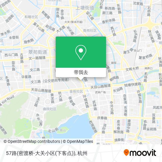 57路(密渡桥-大关小区(下客点))地图