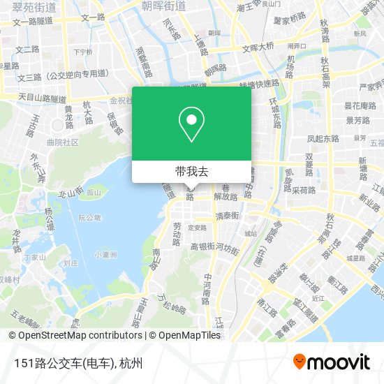151路公交车(电车)地图