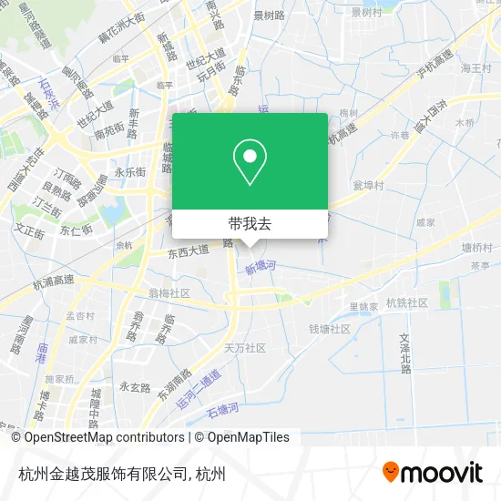 杭州金越茂服饰有限公司地图