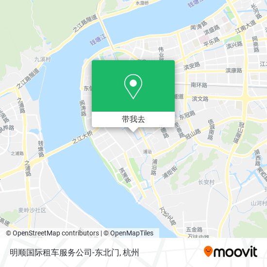 明顺国际租车服务公司-东北门地图