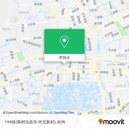 199路(蒋村法昌寺-环北新村)地图