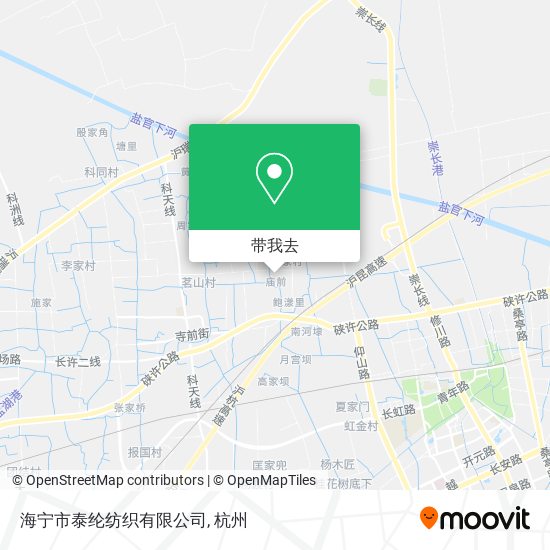 海宁市泰纶纺织有限公司地图