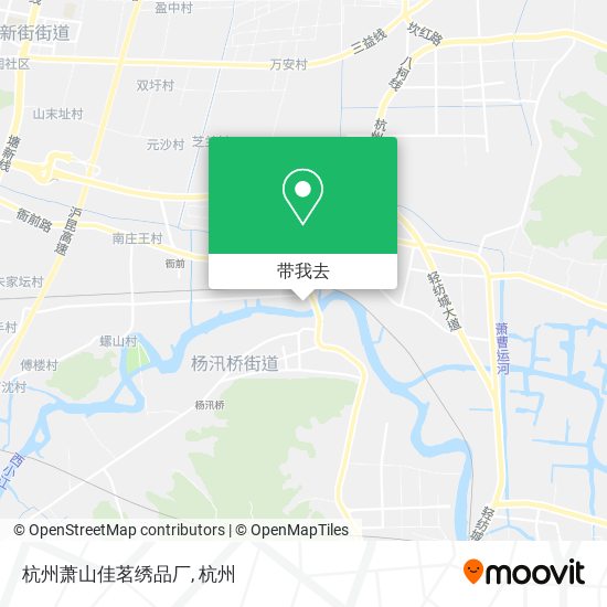 杭州萧山佳茗绣品厂地图