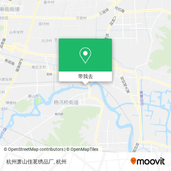 杭州萧山佳茗绣品厂地图
