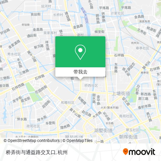桥弄街与通益路交叉口地图