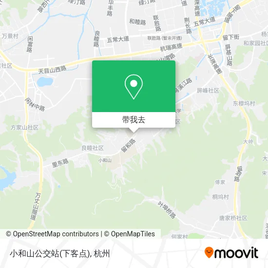 小和山公交站(下客点)地图