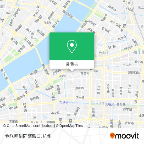 物联网街阡陌路口地图