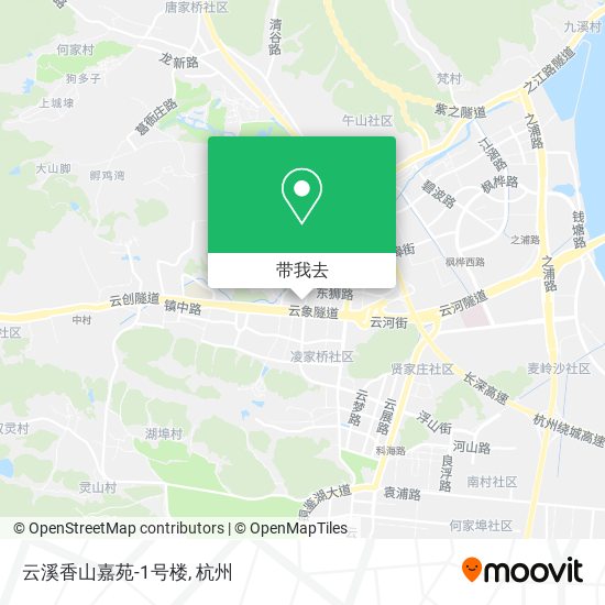 云溪香山嘉苑-1号楼地图
