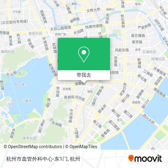 杭州市血管外科中心-东1门地图