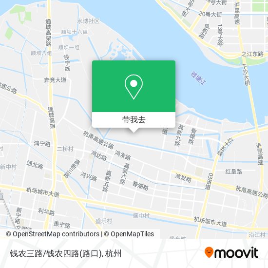 钱农三路/钱农四路(路口)地图